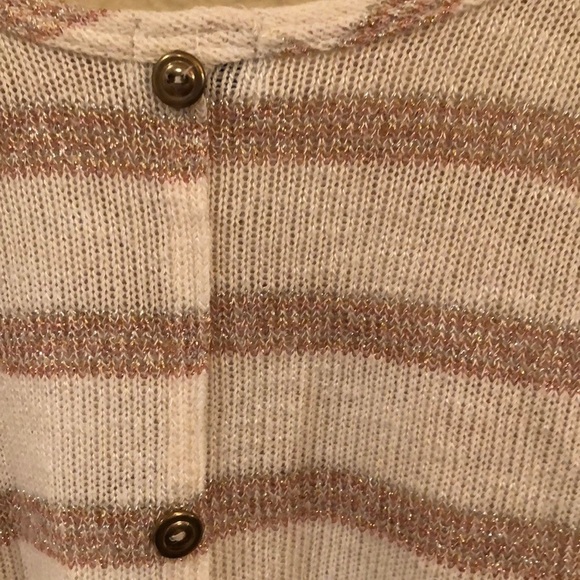 Charlie Blouse, shirt gold and white stripe - Picture 2 of 4